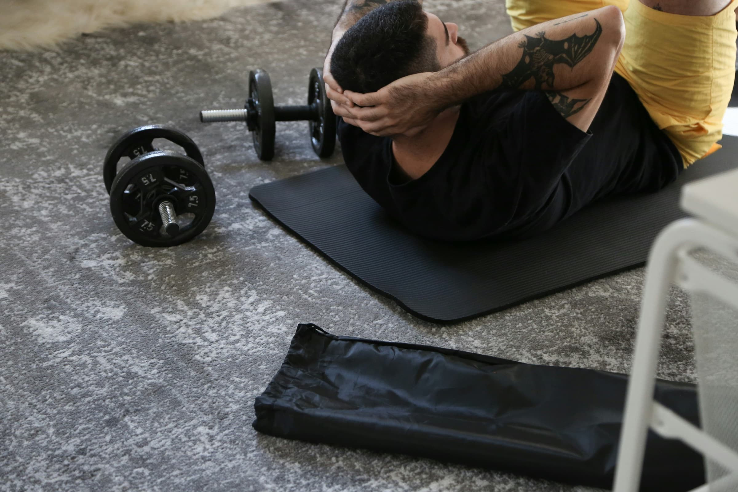 A member staying active at home