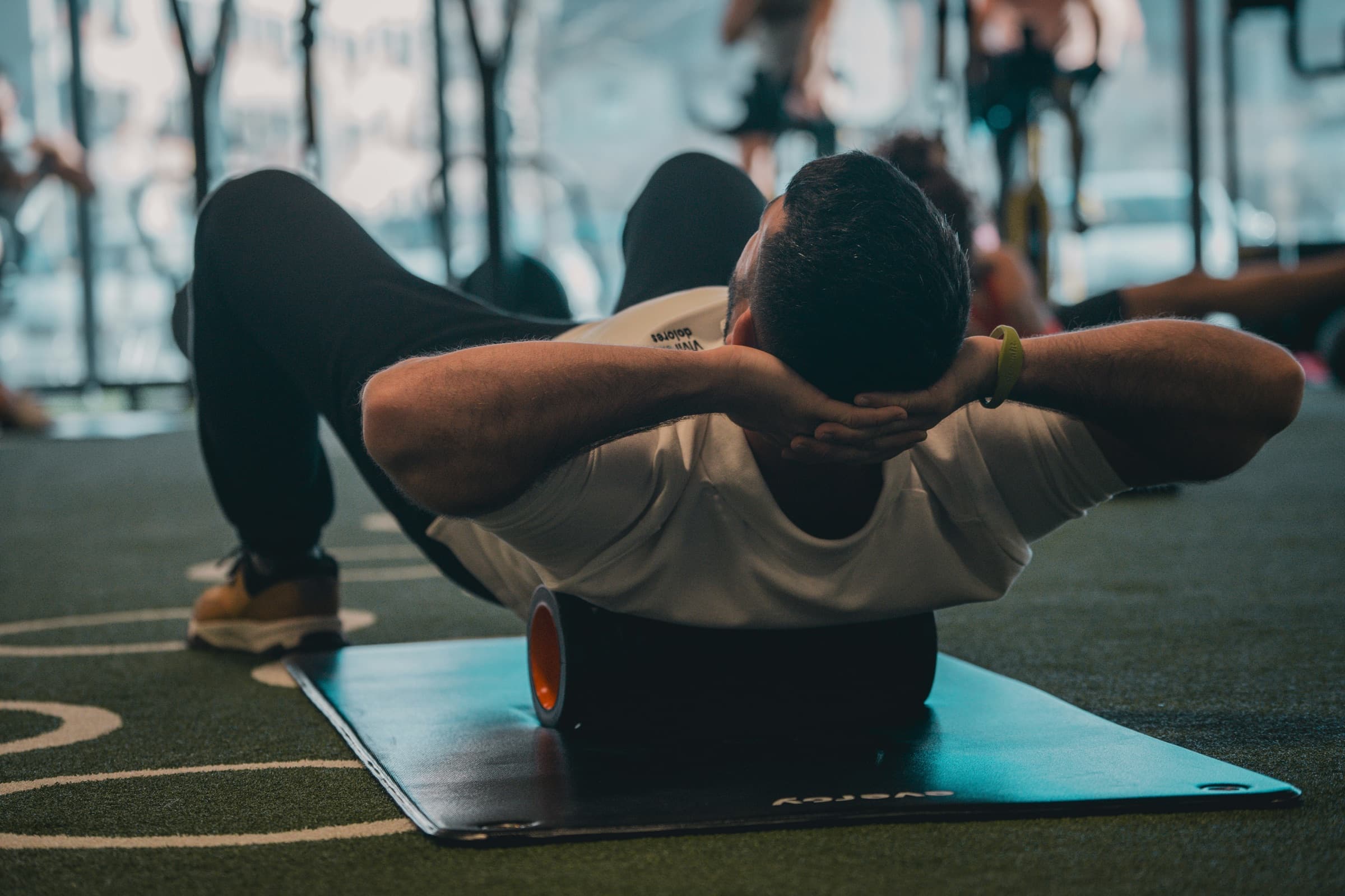 A member on a recovery and mobility routine